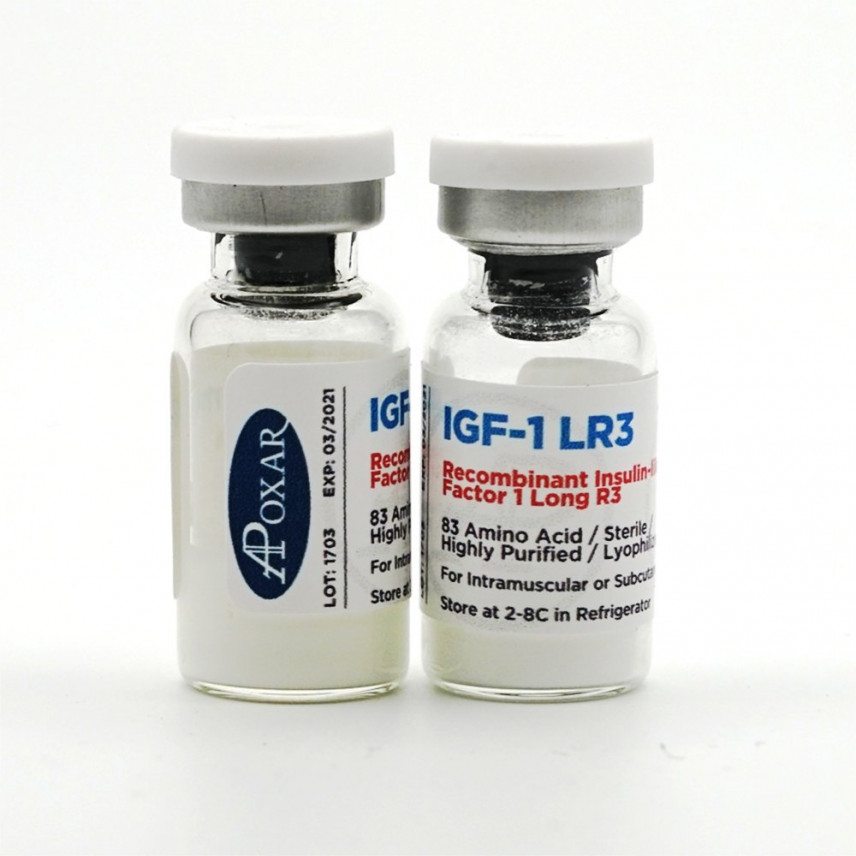 IGF 1 LR3 1000mcg/vial RECOMBINANT (not synthetic) - Apoxar IGF-1 LR3 1000mcg/vial RECOMBINANT (not synthetic) - Apoxar